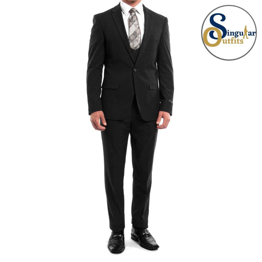 Traje Formal de Tres Piezas Corte Ajustado de hombre solapa de pico SO-M255US01 Three Piece Formal Suit Slim Fit for Men Peak Lapel
