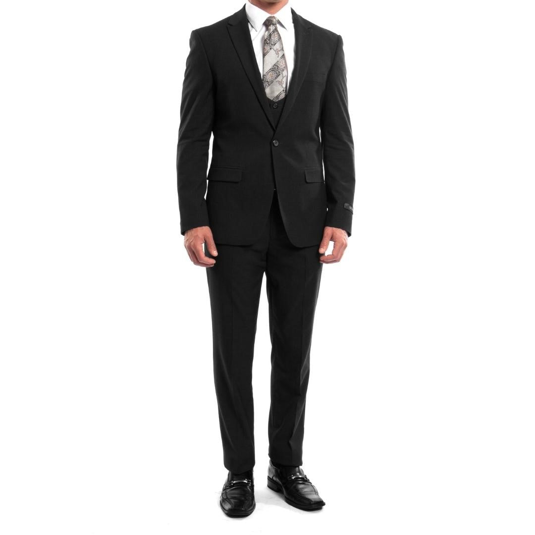 Traje Formal de Tres Piezas Corte Ajustado de hombre solapa de pico SO-M255US01 Three Piece Formal Suit Slim Fit for Men Peak Lapel