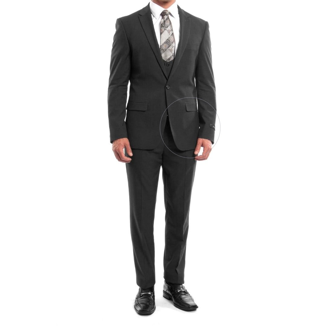 Traje Formal de Tres Piezas Corte Ajustado de hombre solapa de pico SO-M255US02 Three Piece Formal Suit Slim Fit for Men Peak Lapel