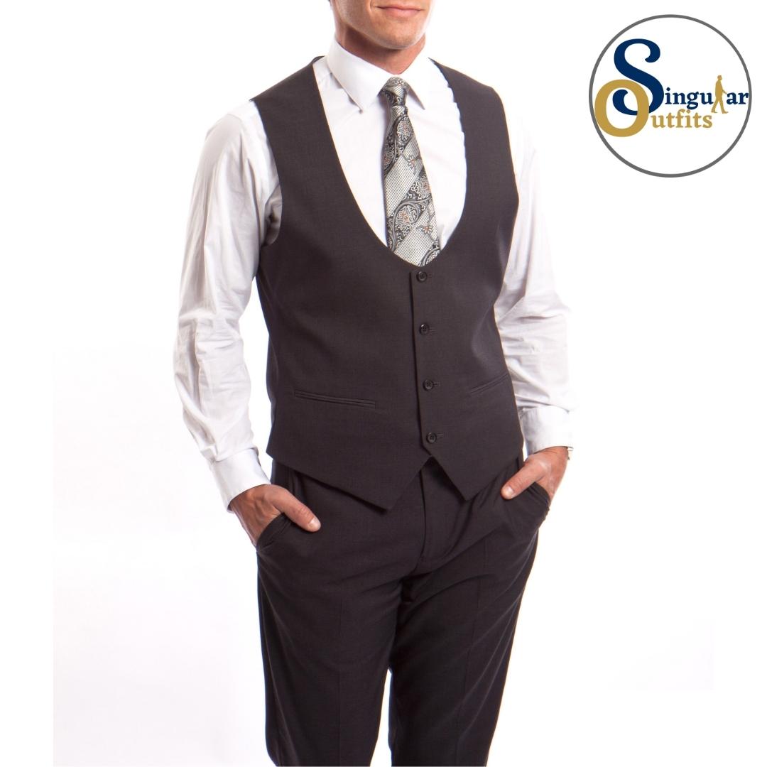 Traje Formal de Tres Piezas Corte Ajustado de hombre solapa de pico SO-M255US02 Three Piece Formal Suit Slim Fit for Men Peak Lapel