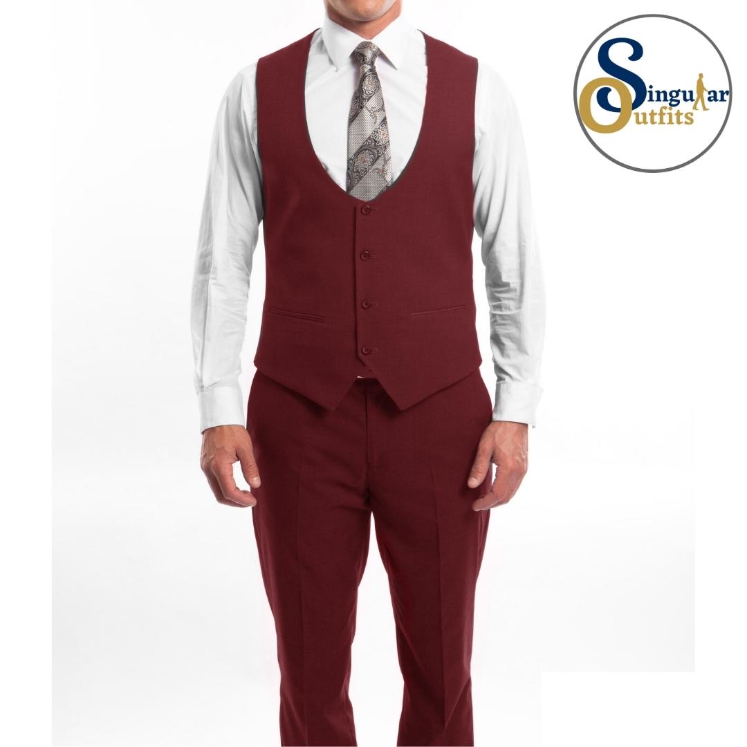 Traje Formal de Tres Piezas Corte Ajustado de hombre solapa de pico SO-M255US05 Three Piece Formal Suit Slim Fit for Men Peak Lapel