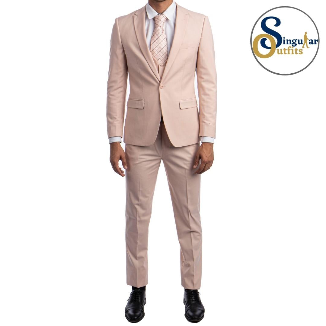 Traje Formal de Tres Piezas Corte Ajustado de hombre solapa de pico SO-M255US07 Three Piece Formal Suit Slim Fit for Men Peak Lapel