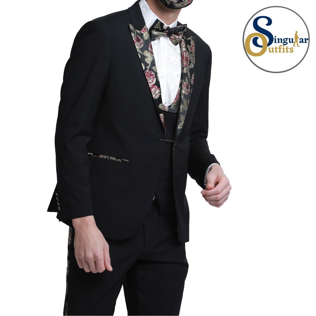 Traje Formal de Tres Piezas Corte Delgado de hombre solapa de pico SO-M331SK01 Three Piece Formal Suit Skinny Fit for Men Peak Lapel