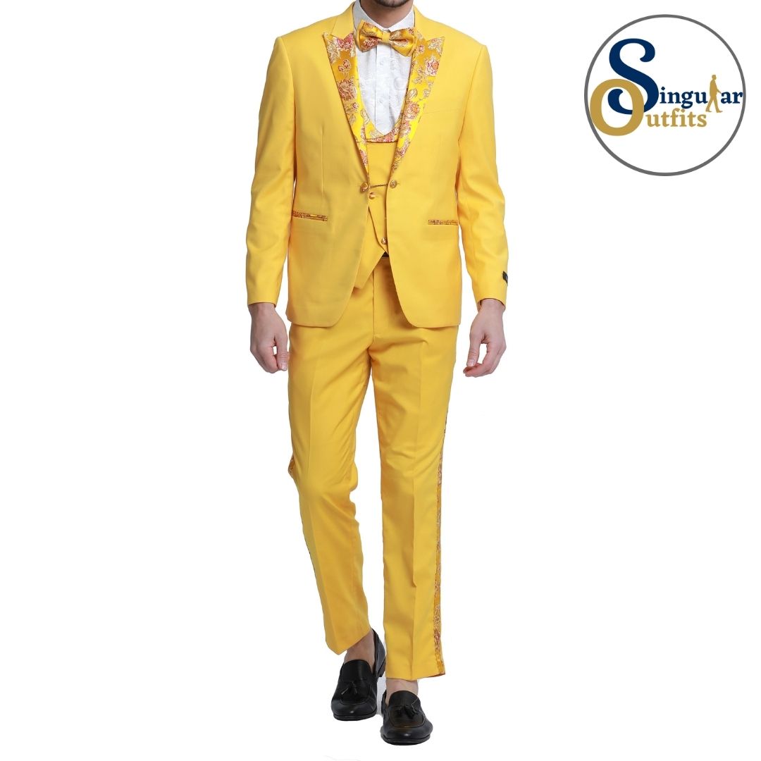 Traje Formal de Tres Piezas Corte Delgado de hombre solapa de pico SO-M331SK04 Three Piece Formal Suit Skinny Fit for Men Peak Lapel