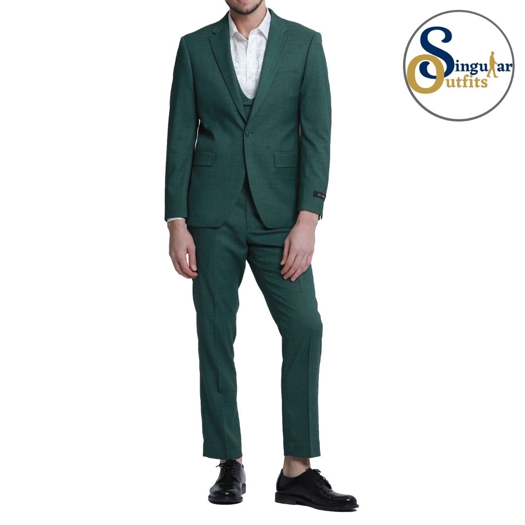 Traje Formal de Tres Piezas Corte Delgado de hombre solapa de pico SO-M335SK04 Three Piece Formal Suit Skinny Fit for Men Peak Lapel