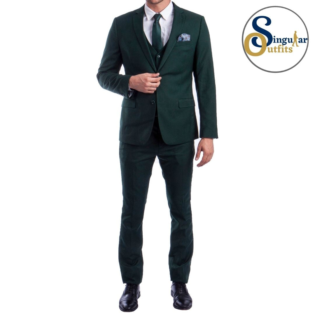 Traje Formal de Tres Piezas Corte Ultra Ajustado de hombre solapa de Muesca SO-M282SK11 Three Piece Formal Suit Ultra Slim Fit for Men Notch Lapel
